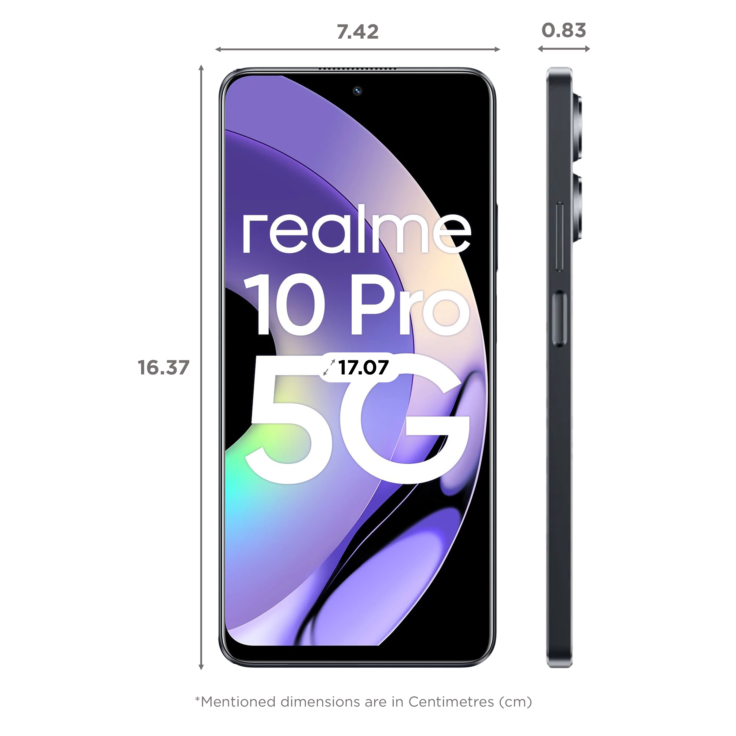 realme 10 pro 5g (8gb ram 128gb dark matter